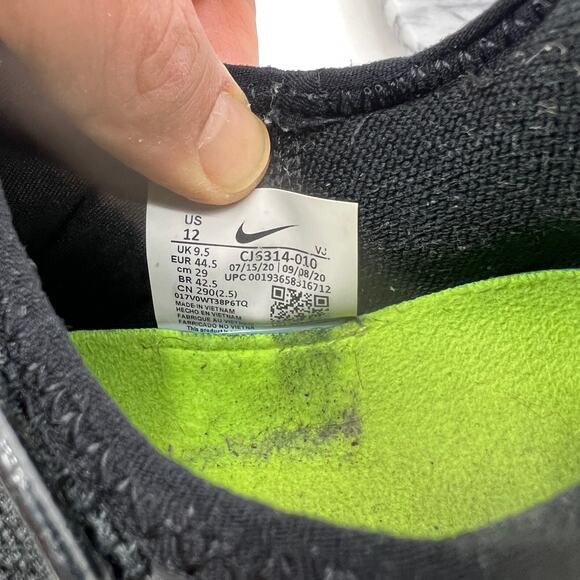 Nike Womens 12 Free Metcon 3 Training Shoes Black White Sneakers CJ6314-010 - Picture 11 of 14